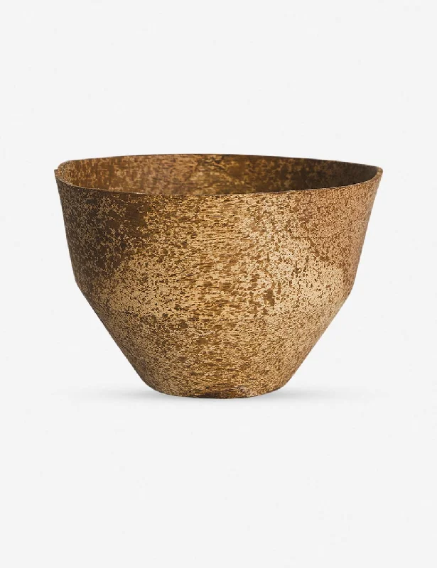 Unique mid-century wall art-Korean Sawtooth Oak Bowl, Oil Finish by Namu Home Goods