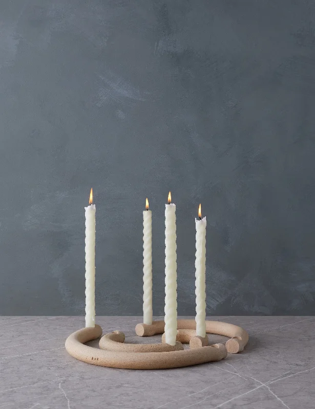 Small iron wall shelf-Arc Candle Holder (Set of 4) by SIN