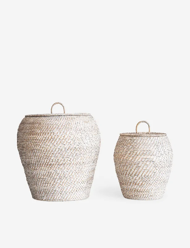 Elegant silk wall shelf-Stacey Baskets (Set of 2)