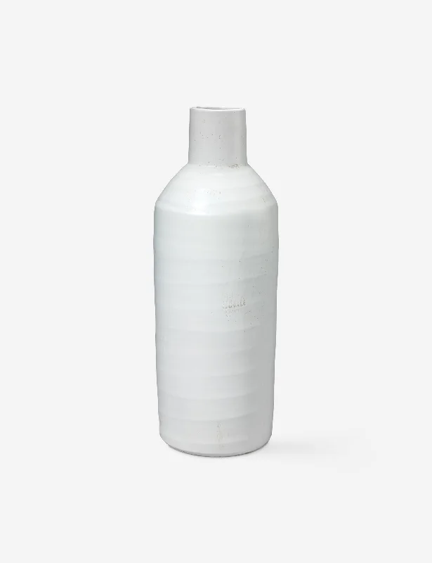 Contemporary ceramic wall vase-Taleen Carafe