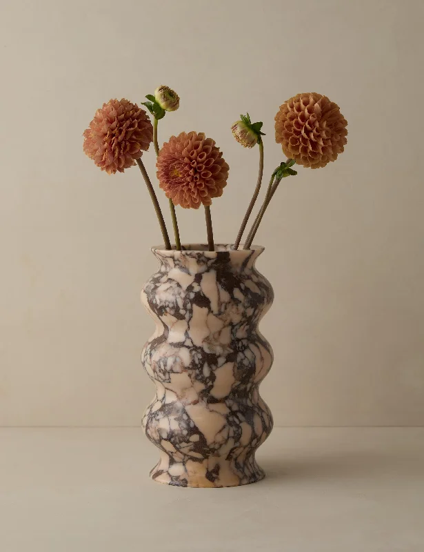 Contemporary matte wall art-Zainab Rolling Vase by Lolly Lolly Ceramics